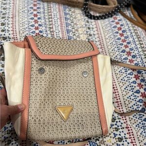 Prada Beige and Cream Women's Backpack